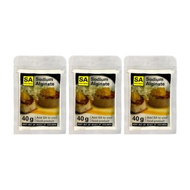 Sodium Alginate for The Spherificator – Food-Grade Additive for Spherification and Molecular Gastronomy (40g, 3-Pack)