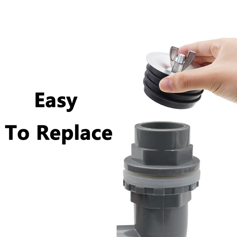 Mechanical Test Plug,TTZEZE Rubber Sewer Cleanout Cap,Sturdy Expansion Pipe Plug,Practical