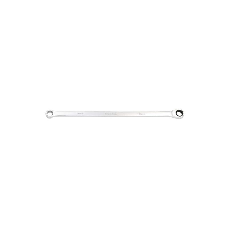 Draper 27769 HI-TORQ Metric Extra-Long Double Ring Ratchet Spanner, 13mm