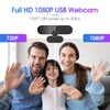 Dancial USB Webcam, 1080P Streaming Webcam with Microphone for PC,MAC,