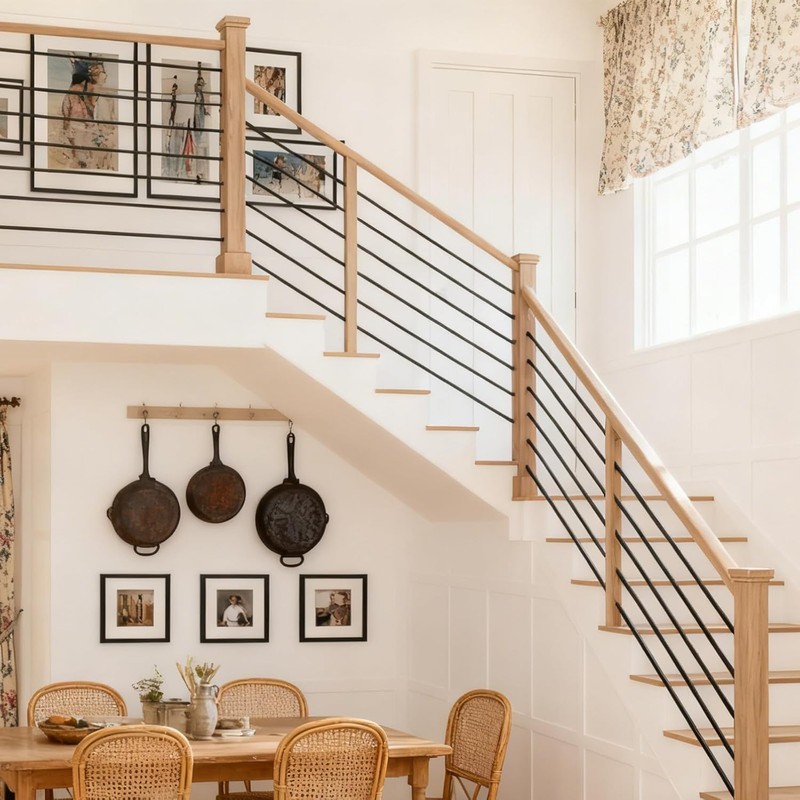 5 Foot x 5/8-inch Round Horizontal Bar Baluster for Stair