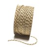 s.dekoda Cord 50 m x 2 mm Two-Tone Cream Gold