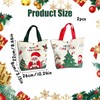 Bekecidi 2 PCS Christmas Bags, Reusable Gift Bags with Handles