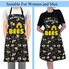 ENSIANTH Honey Bee Cooking Apron Bee Gifts for Bee Lovers
