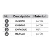 Válvula Pichancha Marca Evans De 1-1/2 Asiento De Bronce