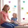 Watercolour Rainbow Heart Window Stickers | Repositionable, Reusable and Removable