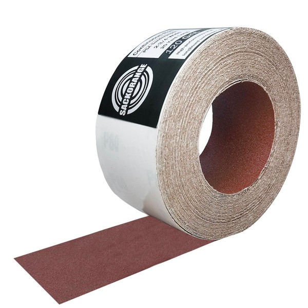 SACKORANGE 120 Grit PSA Longboard Sandpaper Roll 2-3/4 Inch Wide