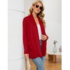 Rapbin Womens Lightweight Black Cardigan Long Sleeve Open Front Cardigans