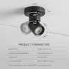 Opulux LED Dimmable Indoor Ceiling Spot Light, Hardwire Directional Fixture
