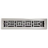 Decor Grates AJH214-NKL Oriental Floor Register, 2x14 Inches, Brushed Nickel