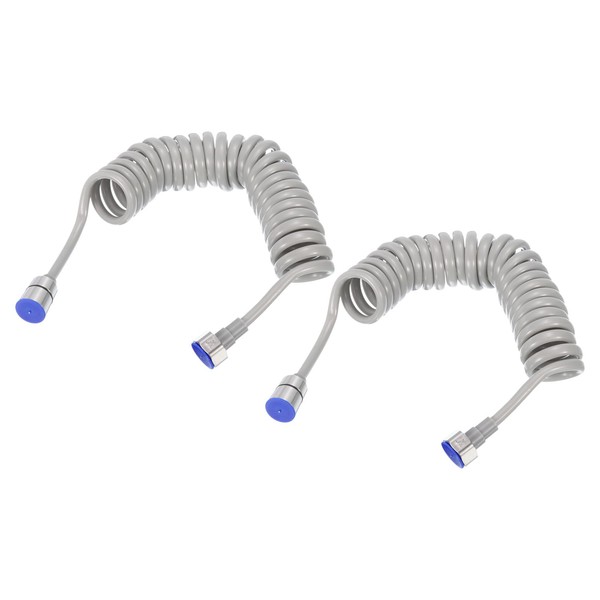 QUARKZMAN 3 x Spring Flexible Shower Hose, 3 Metres, Flexible