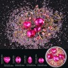 editTime 6 Wheels Mixed Sparkle Nail Art Rhinestones Diamonds Crystals