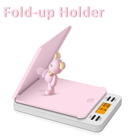 Fuzion Digital Postal Scale, 86 lb/0.1oz Shipping Scale for Packages with Hold and Tare, Postage Scale with Flip Holder, Package Scale for Small Business, Battery & AC Adapter Included