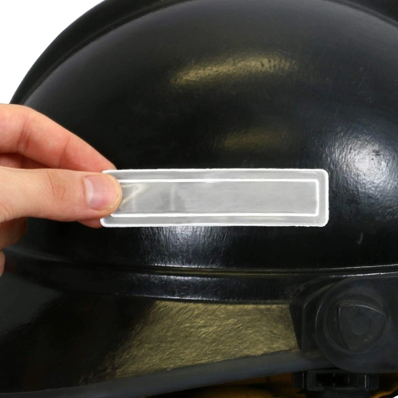 MyHardHatStickers Silver Retro Reflective Hard Hat Stickers - 1" x