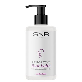 SNB Professional Foot Balm with Argan Oil, Cocoa Butter, Sea Buckthorn Oil & Shea Butter - 250ml - Moisturising Care with Urea - For Dry & Rough Feet - Ideal for Daily Use