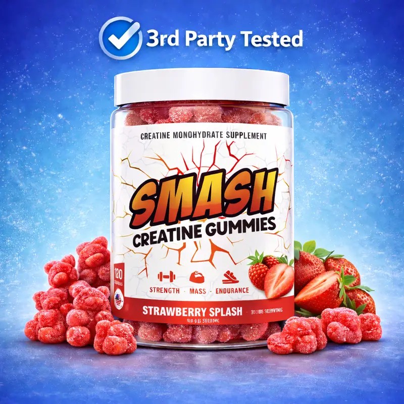 Creatine Gummies 120 Count 3 Flavors Watermelon Strawberry Blue Raspberry