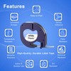 91330 Label Maker Refills Compatible with Dymo LetraTag White Paper