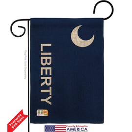 Americana Home & Garden GS140714-DB-03 Fort Moultrie Burlap Historic Impressions Decorative Vertical 13" x 18.5" Double Sided Flag Set Metal Fansy Wall Bracket Hardware