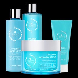 clean beauty Hyaluron large-capacity moisturizing cream + skin + lotion + foam cleansing 200ml / 히아루론 대용량 수분크림+스킨+로션 +폼클렌징 200ml