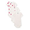 Petit Bateau Baby Girls' Short-Sleeved Bodysuit with Stripes (Pack of