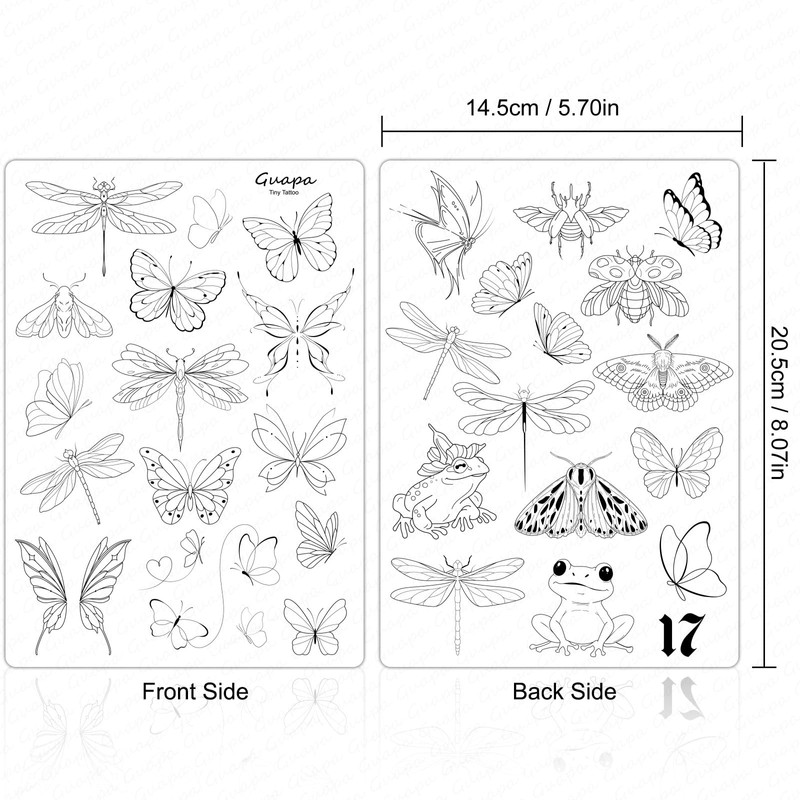 Guapa Tattoo Practice Skin 1.5mm – Double-Sided Reusable Silicone Pad