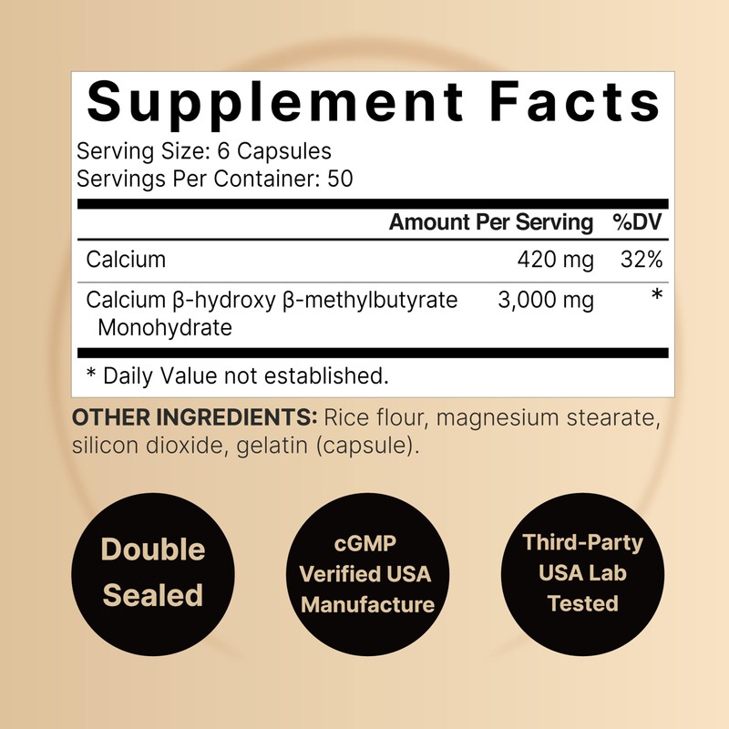 NatureBell 2 Pack of HMB 3,000mg Per Serving | 600