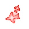 Custom Cutters Airplane Shape Cutters | MINI/SMALL Plastic Cutter for