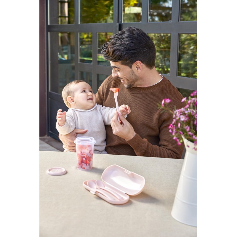 Miniland Picneat Dolce Candy Anatomical Cutlery Set for Babies and