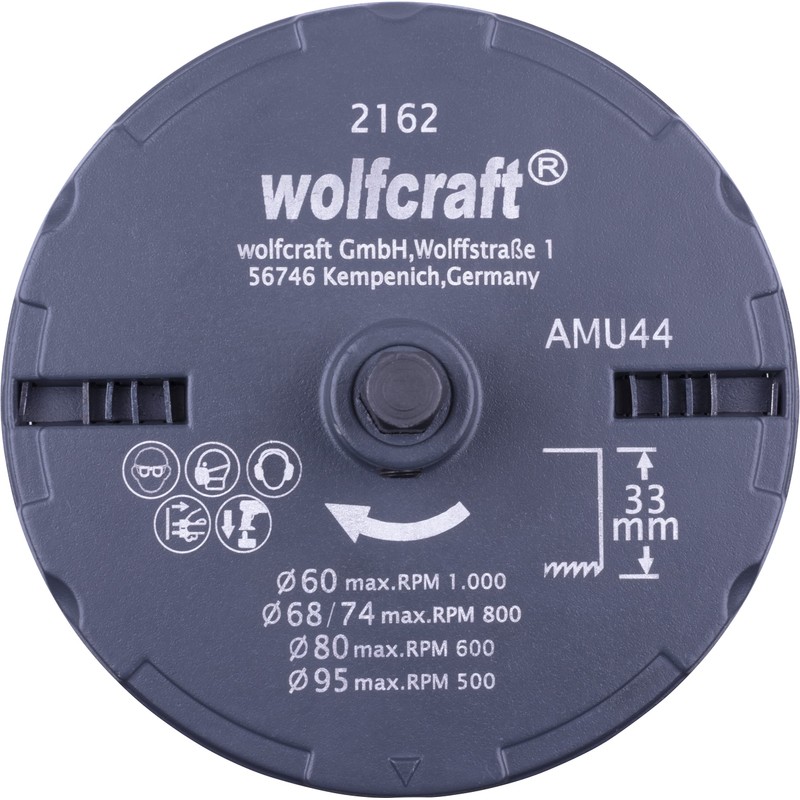Wolfcraft 2162000 Standard 5 Blade Hole Saw Cut Depth of