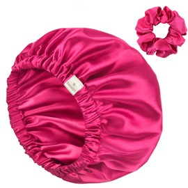 Yanibest Double Layer Satin Bonnet Silk Bonnet for Sleeping Adjustable Bonnet for Women with Curly Natural Hair
