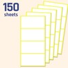100 x 50 mm, 600 Pack, Matte White Sticky Labels