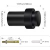 Door Stoppers, Floor Door Stops Black, 2 Inch(50mm) Stainless Steel,