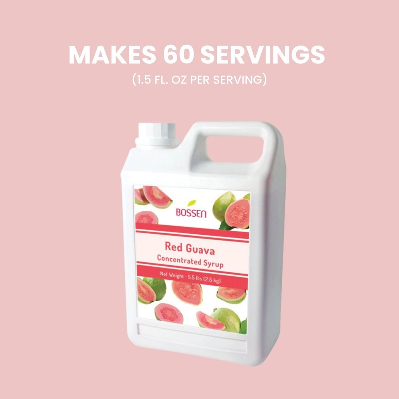 Bossen Concentrated Syrup_5.5 lb (Red Guava)