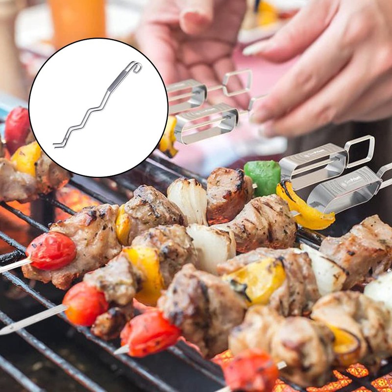 SuKeYuan BBQ Grill Grate Lifter Narrow Grid Grill Lifter Stainless