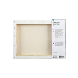 KINGART 801-8 White 9" x 12" Stretched Artist Canvas, Pack of 8, Gesso Primed - 100% Cotton Canvases, 5/8" Profile, Art Supplies for Oil and Acrylic Painting