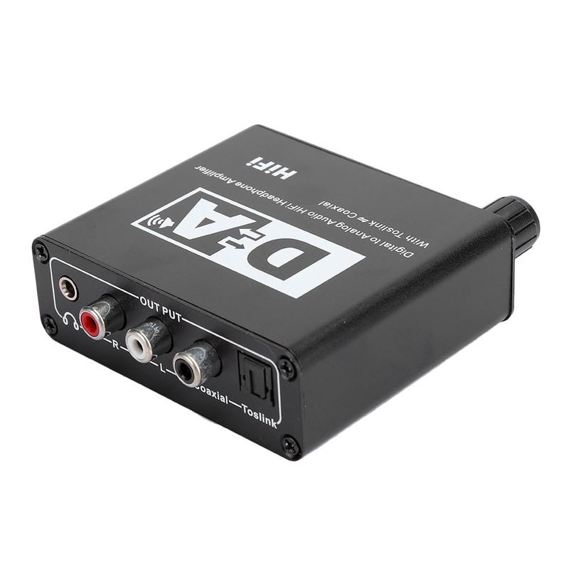 Digital Fiber Coaxial to Analog Audio Decoder Digital to Left