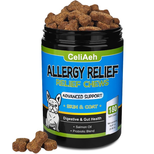 Dog Allergy & Itching Relief Chews – Anti-Itch Supplement with