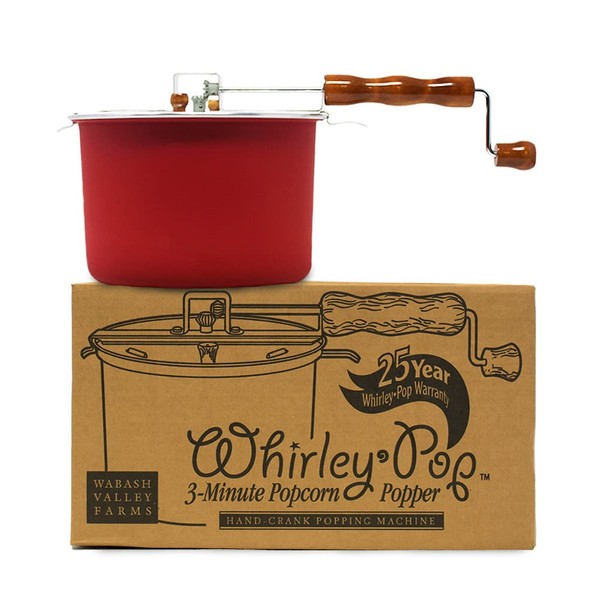 Original Whirley-Pop Popcorn Popper - Nylon Gear - Red