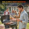 Termómetro de carne inalámbrico con 2 sondas, termómetro digital Bluetooth