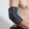 High-Elastic Elbow Support Band for Sports & Fitness (Single Piece) Elbow Brace Gray/M 2ea