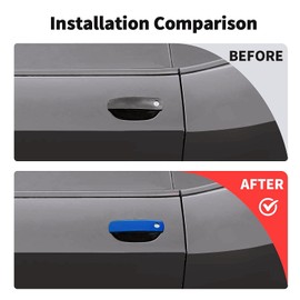 Voodonala for Challenger Door Handle Cover Trim Embellishment Fit for 2012-2025 Dodge Challenger Exterior Accessories 2pcs Blue