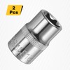 sourcing map 2pcs E-Torx Socket 1/2" Drive E18 External Torx