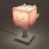 Dalber Children's Table Lamp Bedside Lamp Little Pink Owl