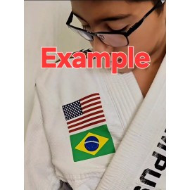 Unbranded 2"x 3" Japan Flag Patch- Easy iron on (heat press)