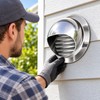 Stainless Steel Round Air Vent Grille – Wall & Ceiling