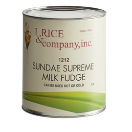 I.Rice & Company Sundae Supreme Hot Milk Fudge Topping, 10 lb. Can | 1 Each