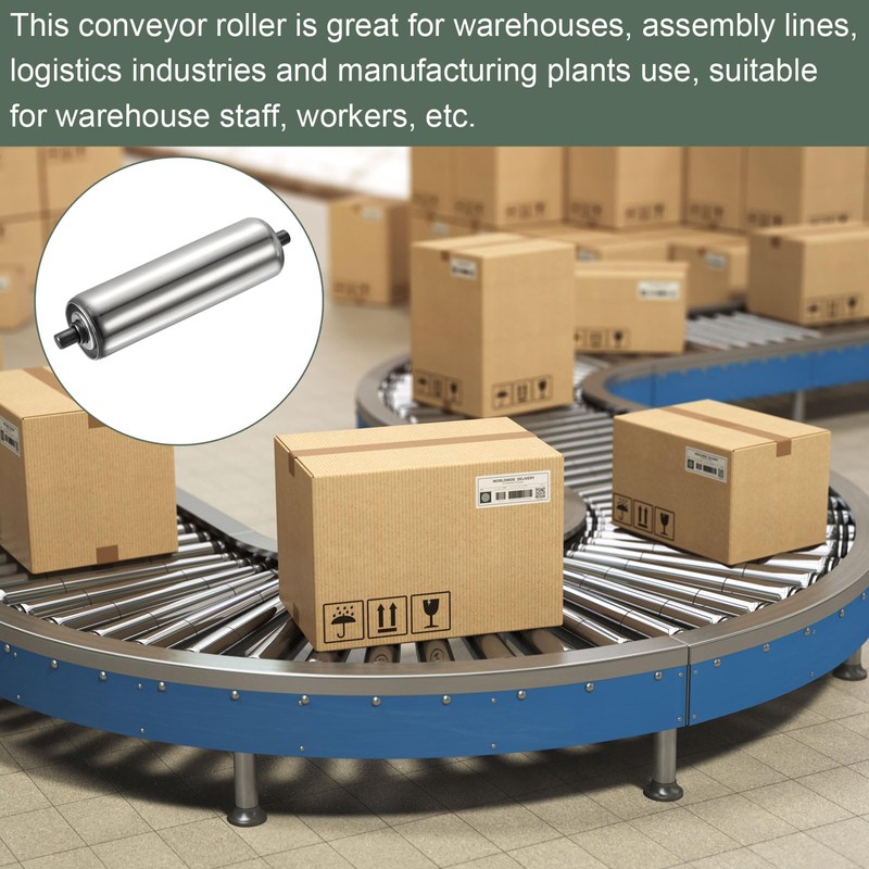 YOKIVE Stainless Steel Conveyor Roller | Smooth Movement, Ideal for
