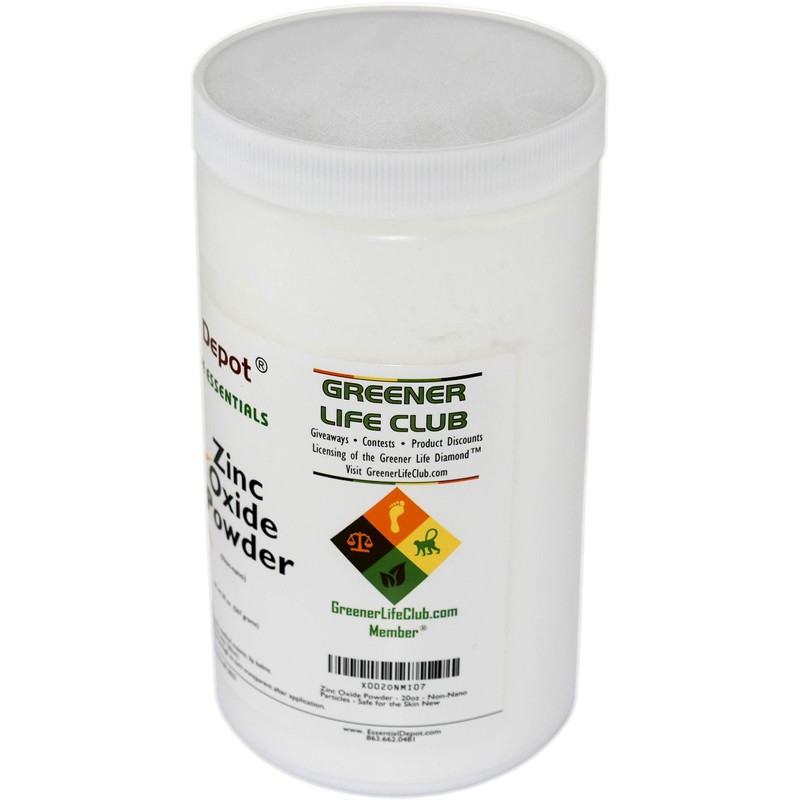 Zinc Oxide Powder - 20 oz. - Non-Nano Particles -