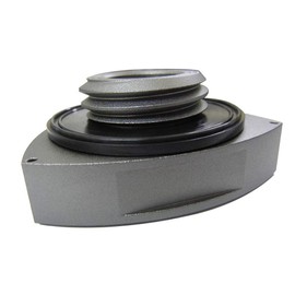 VMS RACING GUNMETAL ROTARY OIL CAP with Powered by 13B TURBO Emblem in CNC Machined Billet Aluminum Compatible with Mazda Wankel RX7 RX-7 FC 1985-1992