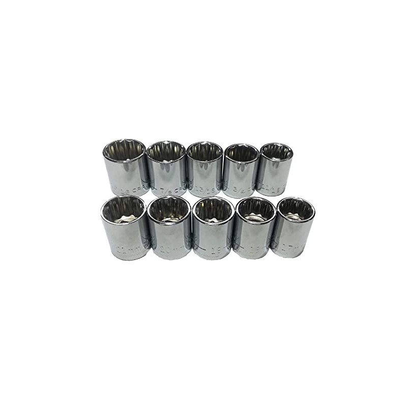 Craftsman 10 Piece 1/2" Drive 12pt Socket Set - Standard